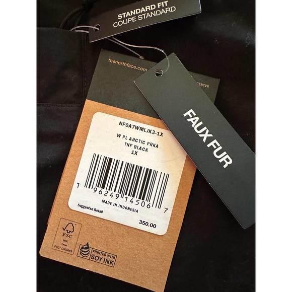 NWT The North Face Arctic Parka Full Zip Womens Winter Jacket coat size 1X black - Picture 8 of 9